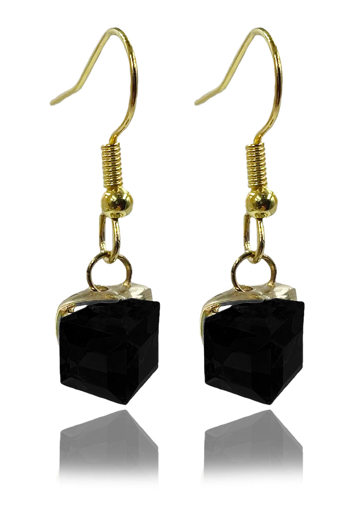 fashion colorful square crystal earrings