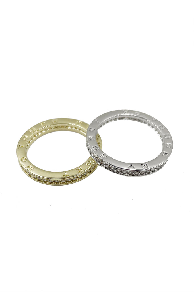 simple noble crystal ring