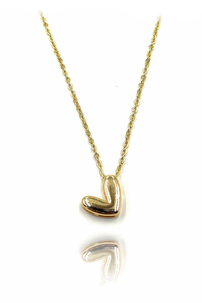 Fashion simple heart-shaped gold necklace