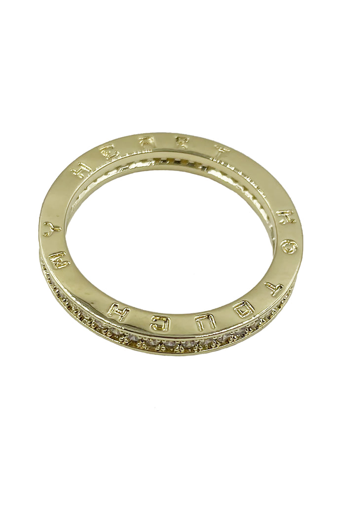 simple noble crystal ring