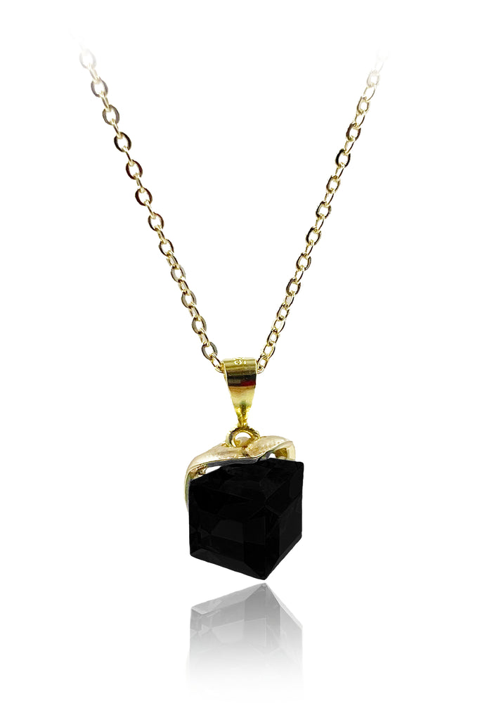 fashion colorful square crystal necklace