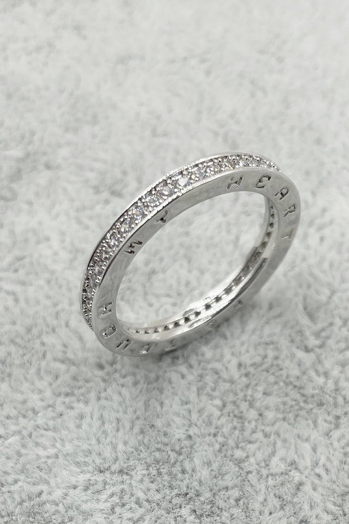 simple noble crystal ring