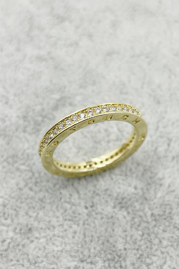 simple noble crystal ring