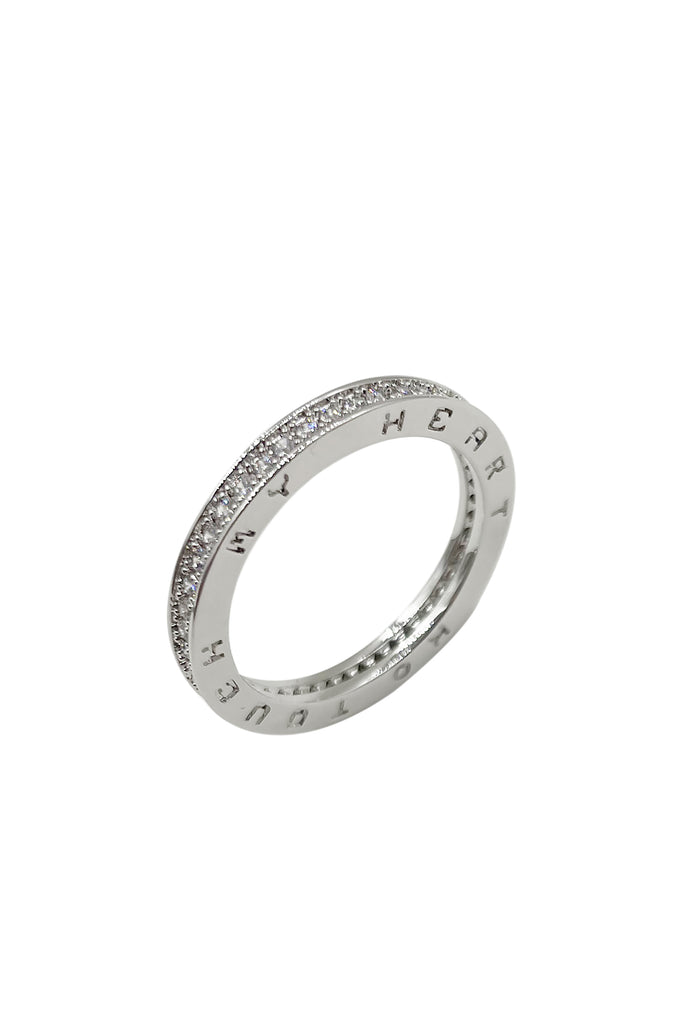 simple noble crystal ring