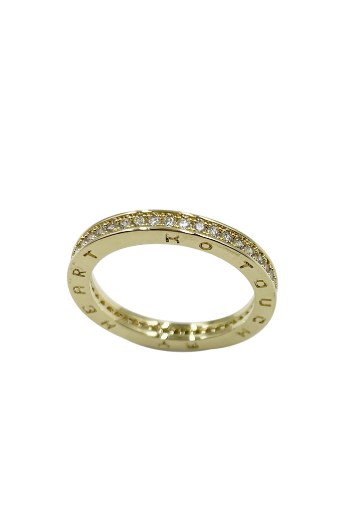 simple noble crystal ring