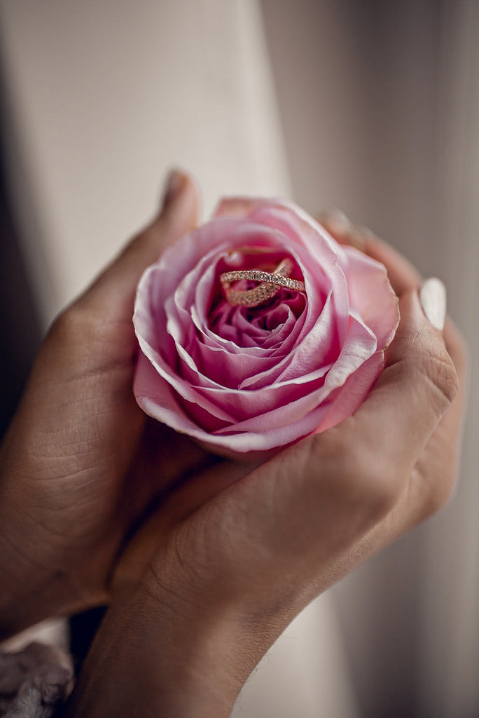 fashion intersect crystal ring