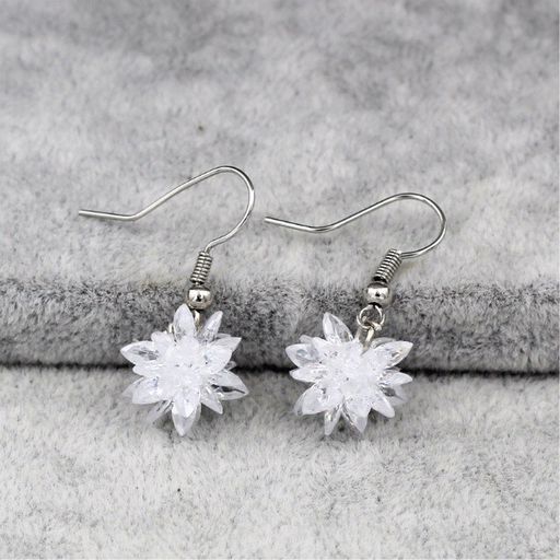 snowflake silver necklace set