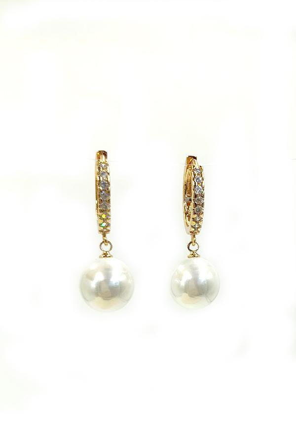 pendant pearl earring necklace set