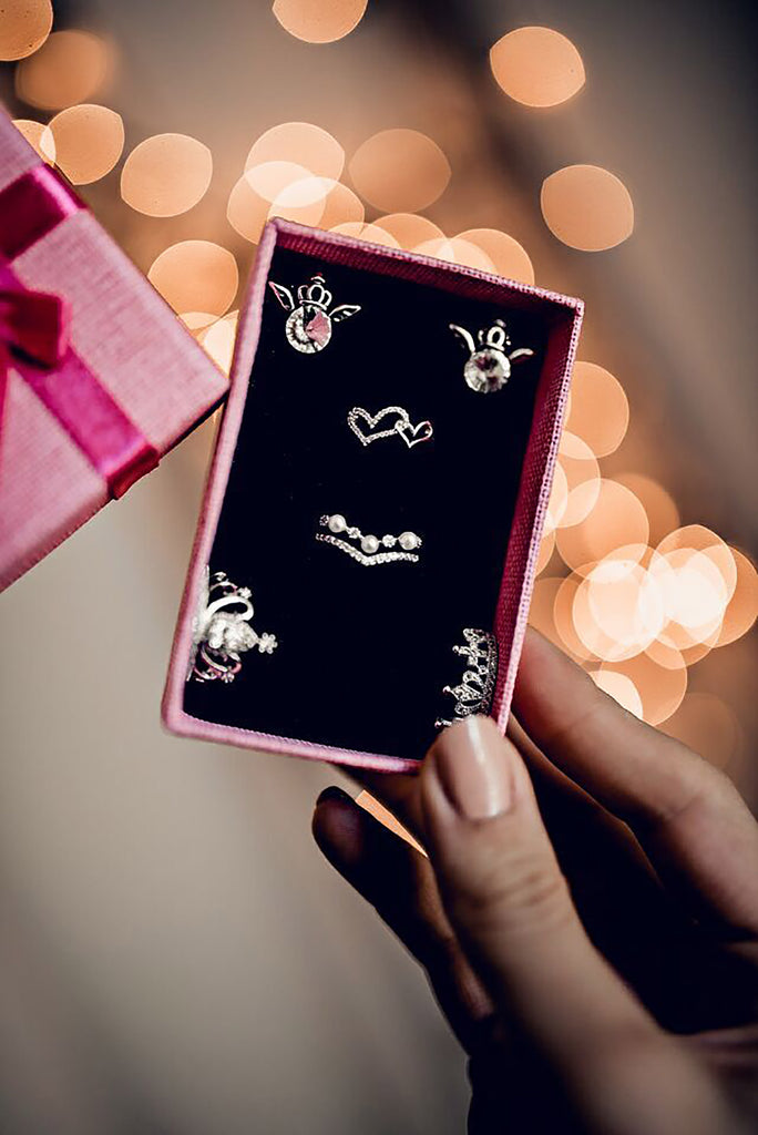 fashion crown micro inlaid ring