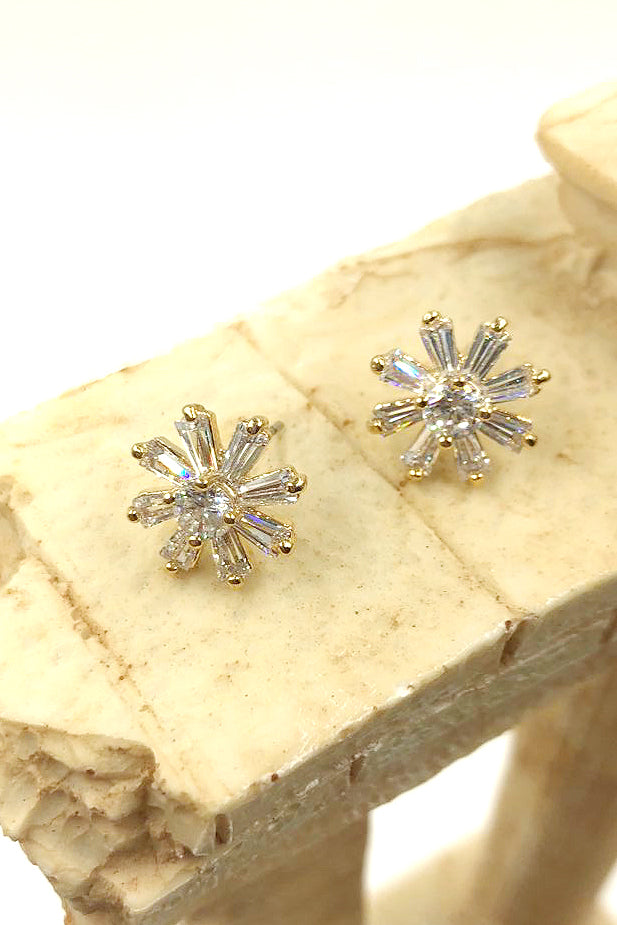 delicate mini crystal earrings