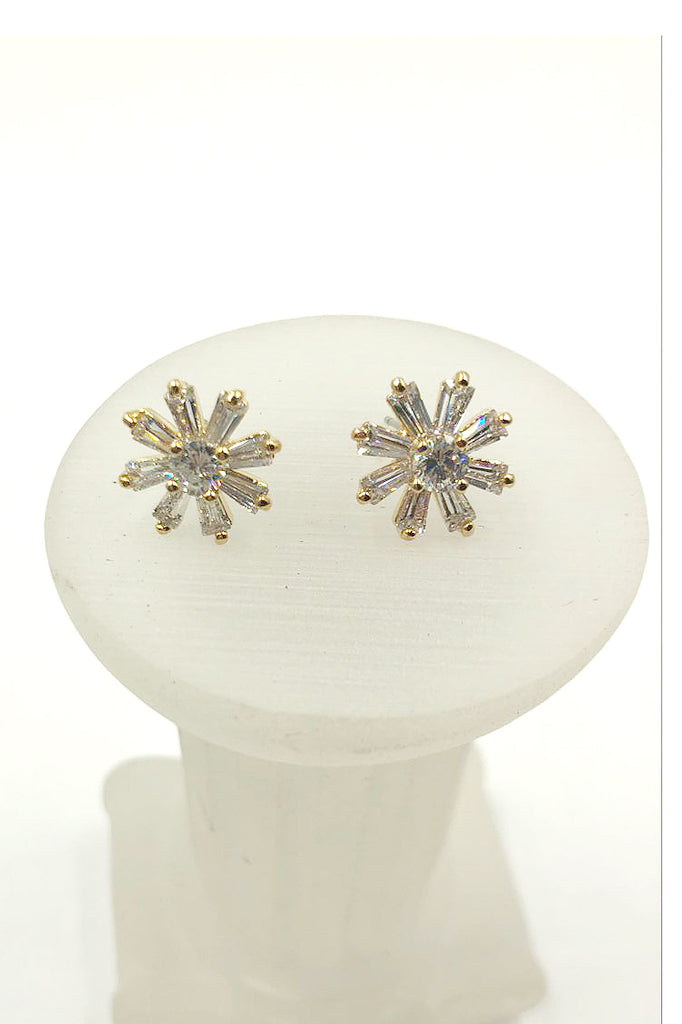 delicate mini crystal earrings