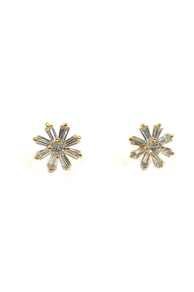 delicate mini crystal earrings necklace set