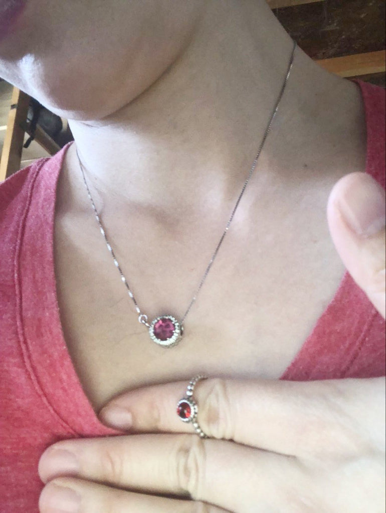 opened opal ring crystal earring set