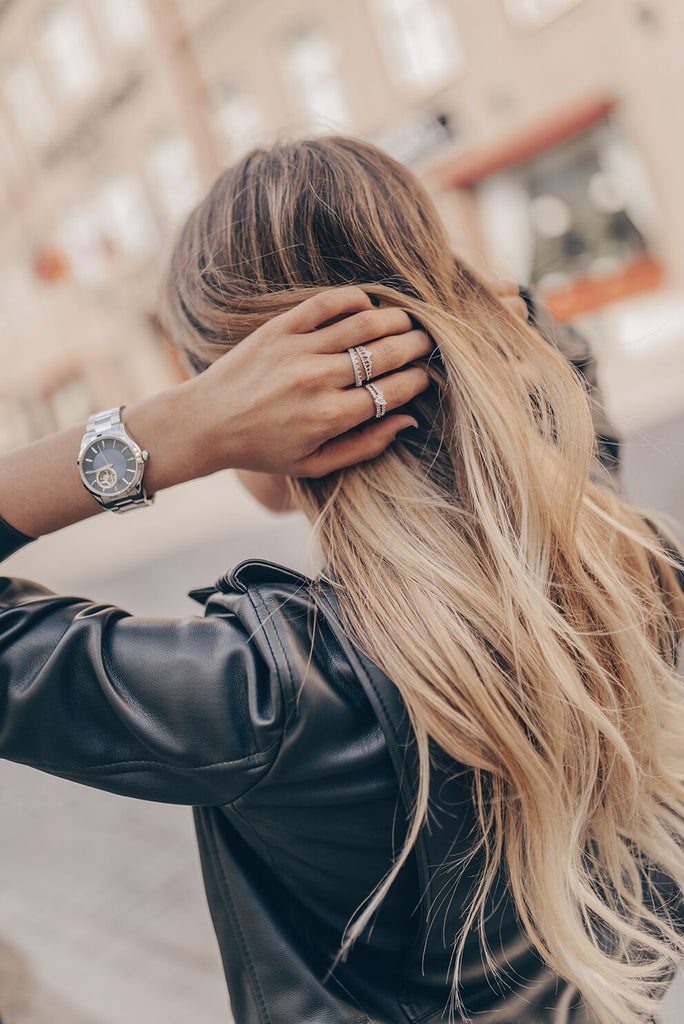 delicate mini crystal ring