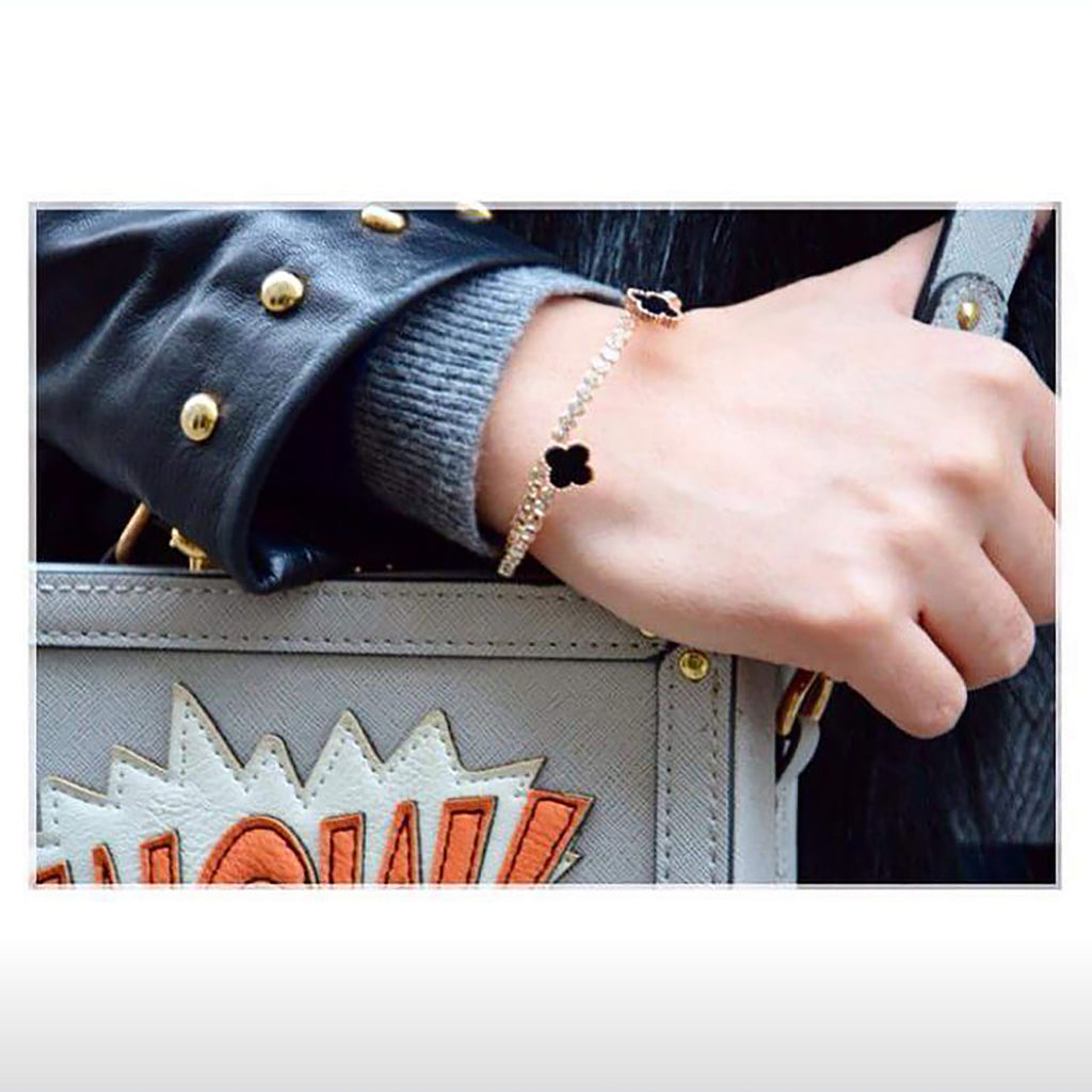 Noble gold fashion crystal bracelet