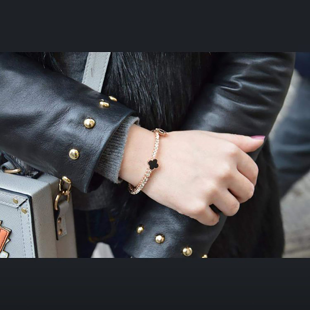 Noble gold fashion crystal bracelet