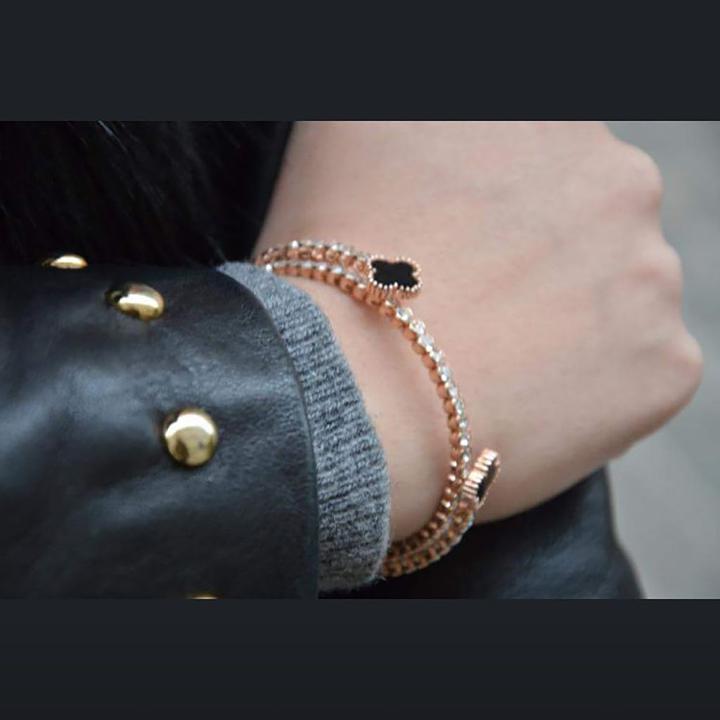 Noble gold fashion crystal bracelet