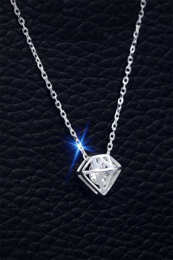 fashion triangle stud earrings necklace set