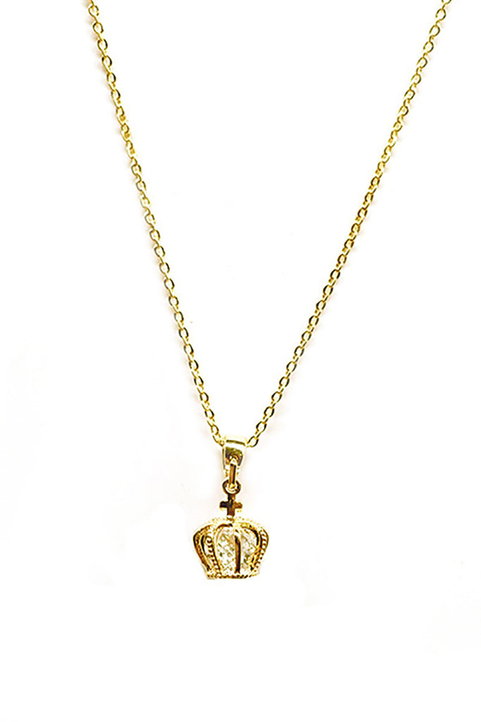 fashion crown crystal earrings necklace set