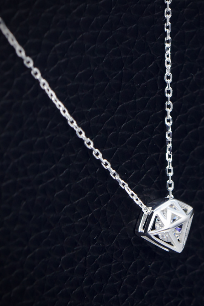 fashion triangle stud earrings necklace set