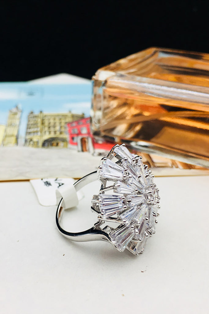 Fashion Crystal Silver Rings