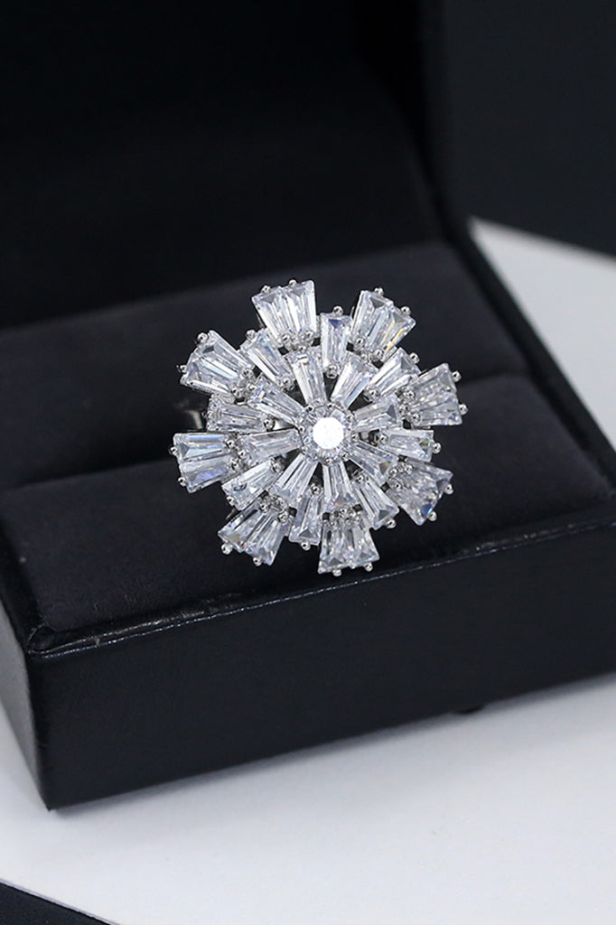 Fashion Crystal Silver Rings