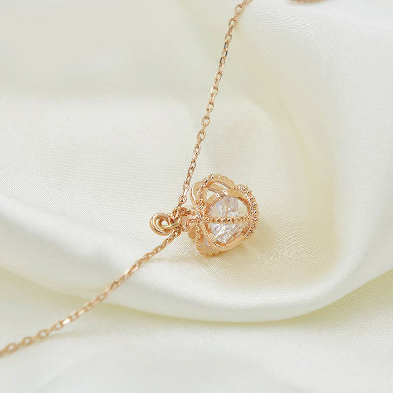 fashion crown crystal earrings necklace set