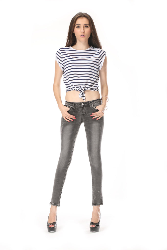 Grey Broken Jeans