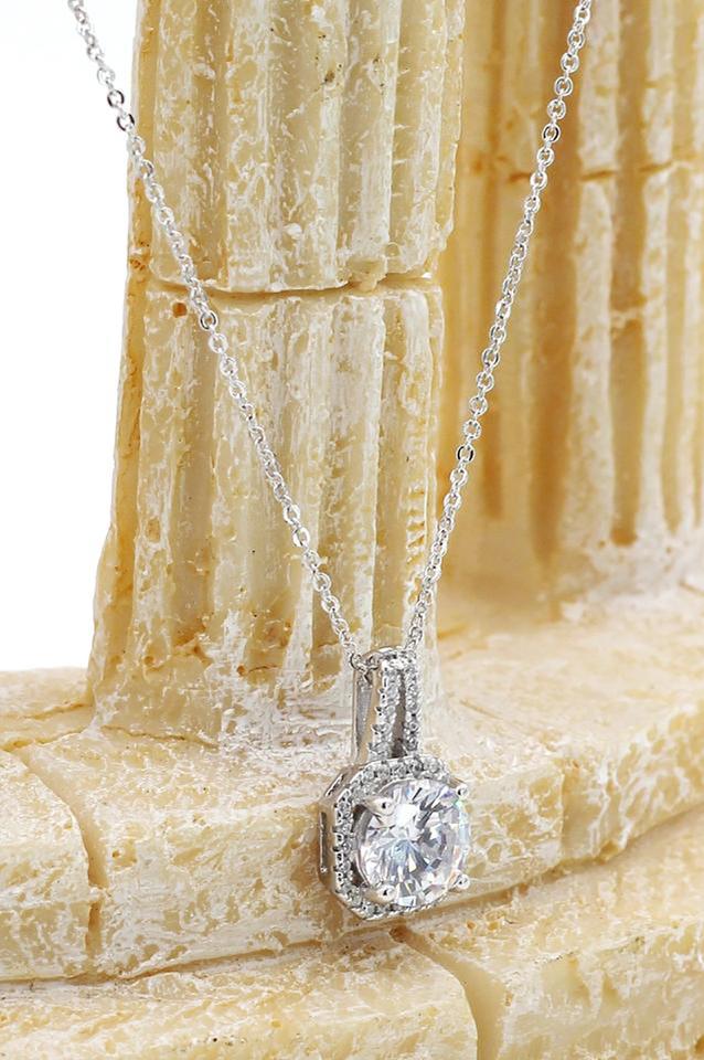 fashion wild square crystal necklace