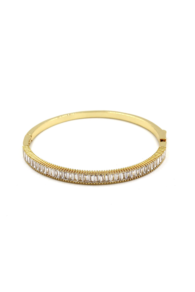 Fashion golden shiny crystal bracelet ring set