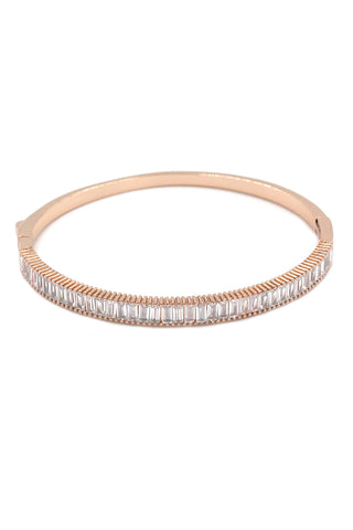 fashion silver hoop bowknot crystal bracelet