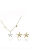 Star Crystal Necklace and Earrings Set