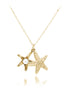 fashion starfish pearl necklace earrings set