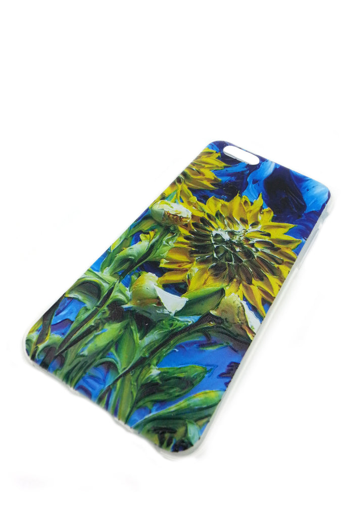Blue Sun Flowers iPhone 6 case