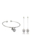 fashion crown pendant bracelet earrings set
