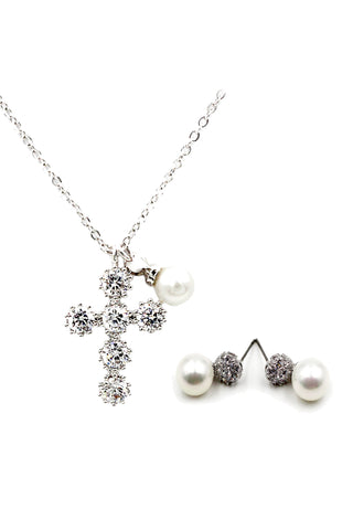 fashion owl crystal necklace earrings set