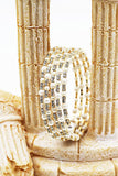 fashion crystal pearl bracelet earrings set