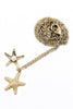 fashion starfish pearl necklace earrings set