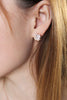 stylish cherry crystal earrings