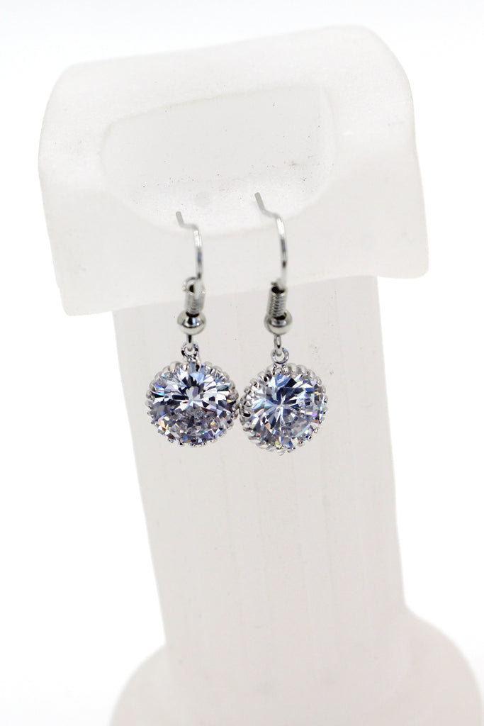 fine small pendant crystal earrings