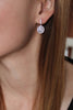 shiny small pendant clavicle chain earrings set