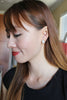 lovely crystal little feet earrings