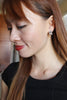 mini cute owl crystal earrings