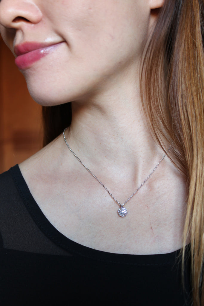 mini crystal ball necklace