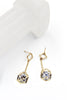 golden prismatic pendant earrings