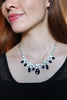 noble gold earrings necklace crystal set