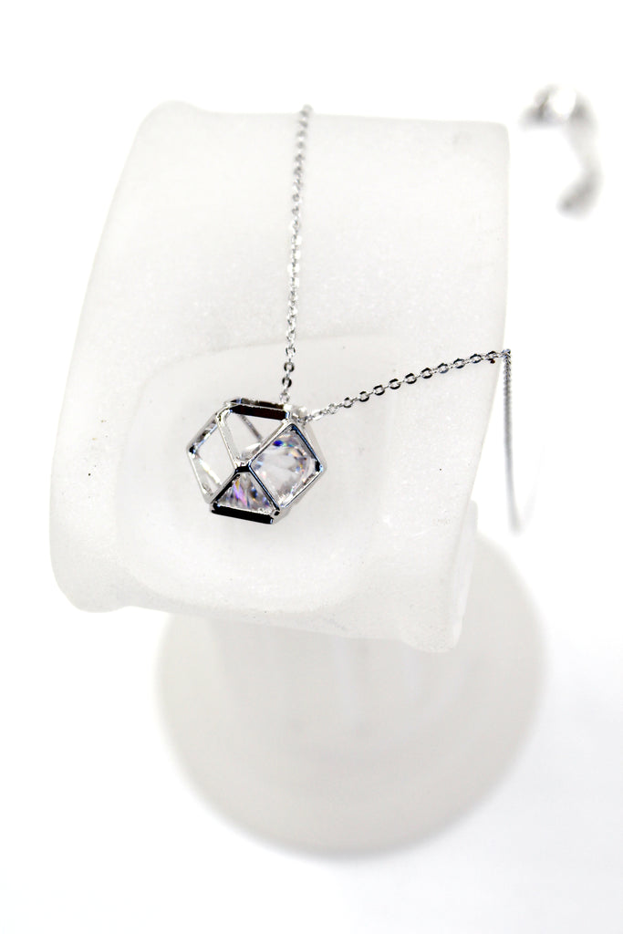 prismatic pendant crystal necklace