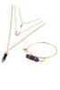 purple crystal set