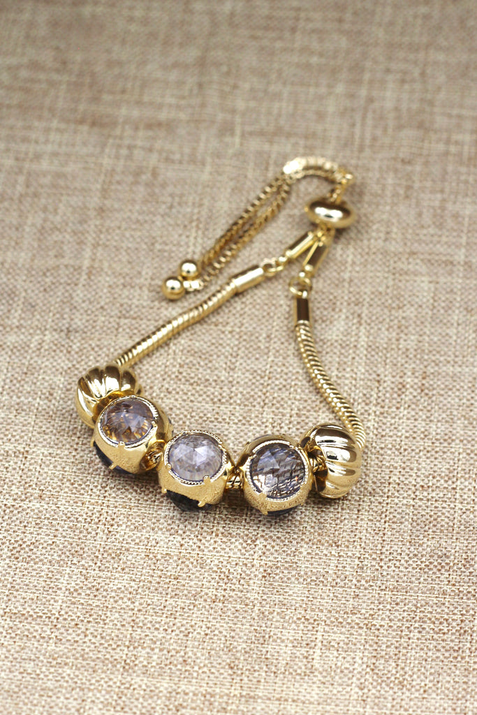 fashion light blue crystal bracelet earring set