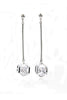 prism crystal earring necklace set